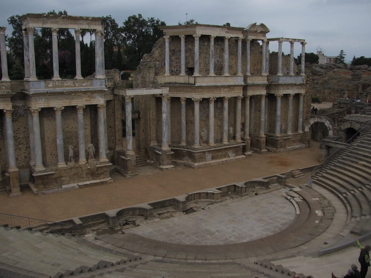 Photograph of an ancient Roman theatre.